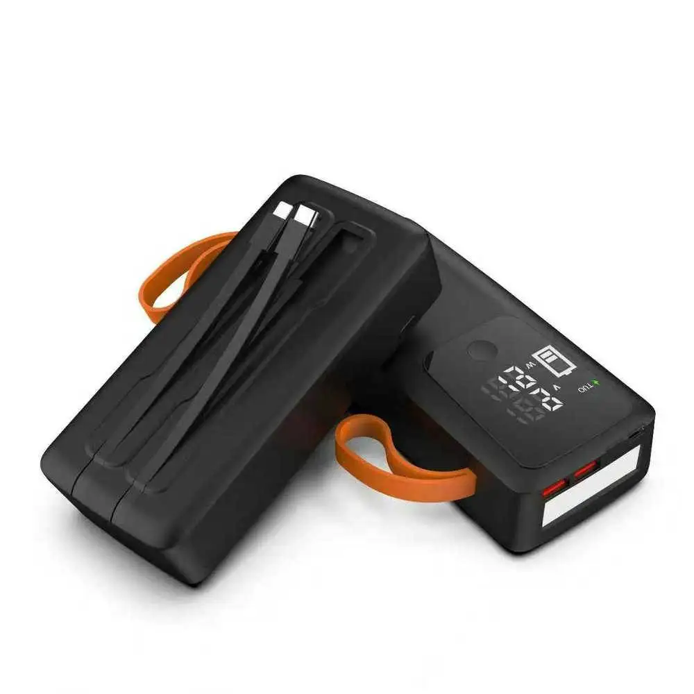 

21700 Battery Power Bank Case Housing DIY Shell Holder Detachable Removable Battery Charge Storage Box With Cable LED No Battery