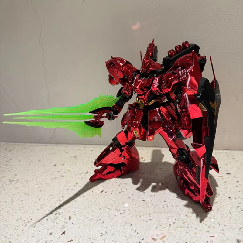 

Модель STAR RG 1/144 MSN-04 Sazabi, красная версия с зеркальным гальваническим покрытием, набор для сборки, аниме-фигурка, пластиковая игрушка-робот