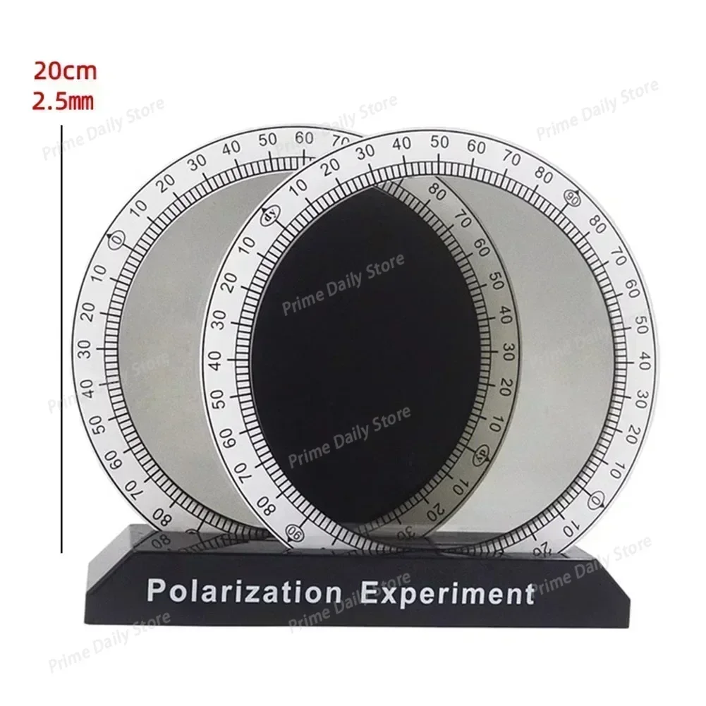 Polarizer Light Polarization Demonstrator, Physics Optics Experiment Teaching Instrument, Color and Black‑White