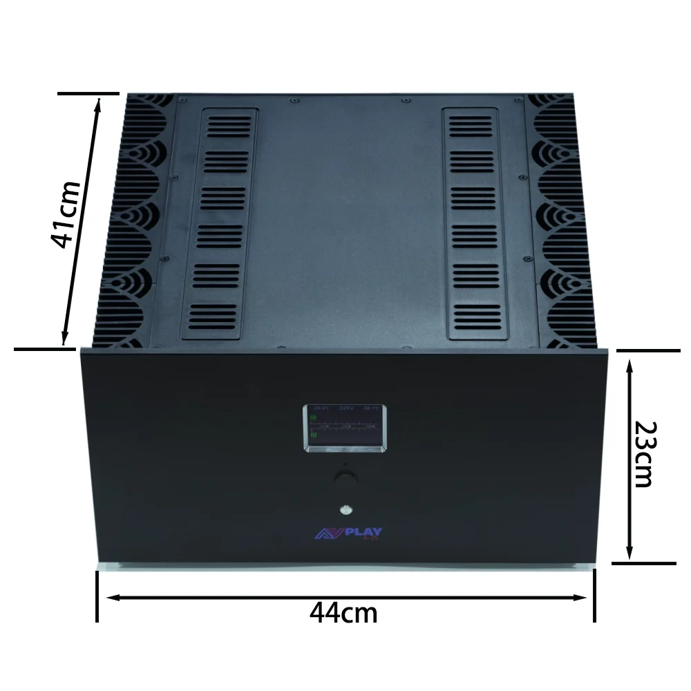 AVplay A-75 HIFI Class A 80~300W*2 Power Amp Amplifier Voltage Digital Temperature LCD Display Bridge 800W*1 A+B Output