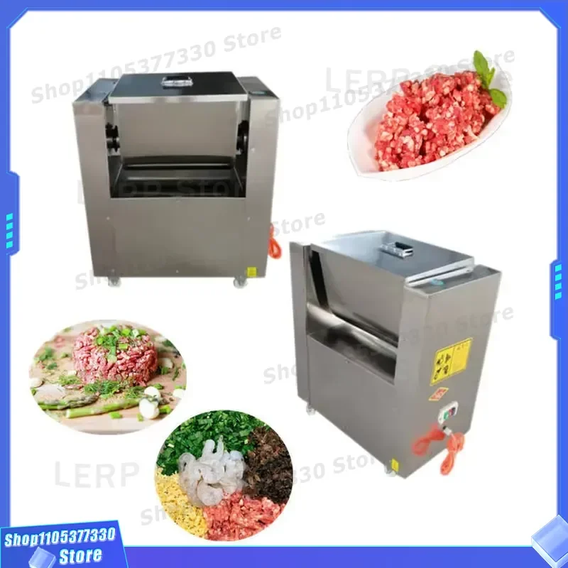 Commercial Electric Meat Grinder Automatic Sausage Maker Vegetable Filling Mixer Heavy Duty Stainless Steel Kitchen Appliance