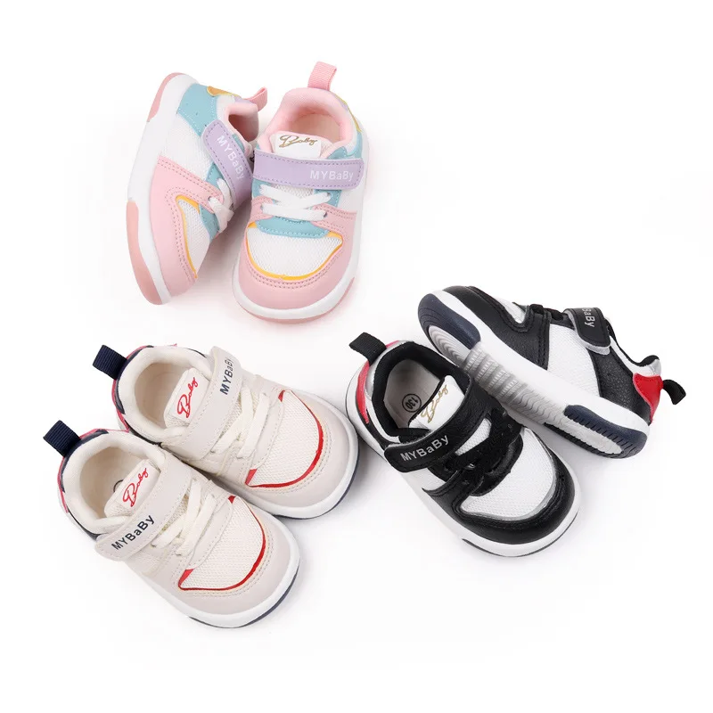 Spring new soft-soled non-slip baby toddler shoes boys girls breathable net versatile casualboard shoes BM03