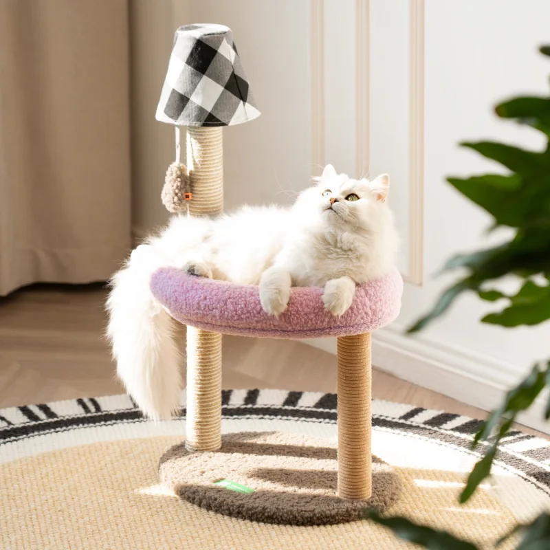 Small Cat Climbing Frame Does Not Occupy Space, Double-layer Cat Jumping Platform, Pillar Shaped Cat Toy, Sisal Pet Supplies