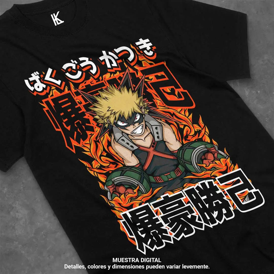 

Футболка японского аниме «My Hero Academia» с принтом Bakugou Katsuki ‌ Футболка мужская женская футболка повседневная одежда оверсайз с короткими рукавами