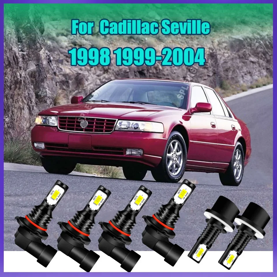 Car Lamp Headlight Foglight 6000K White Visibility in Bad Weather For Cadillac Seville 1998 1999 2000 2001 2002 2003 2004