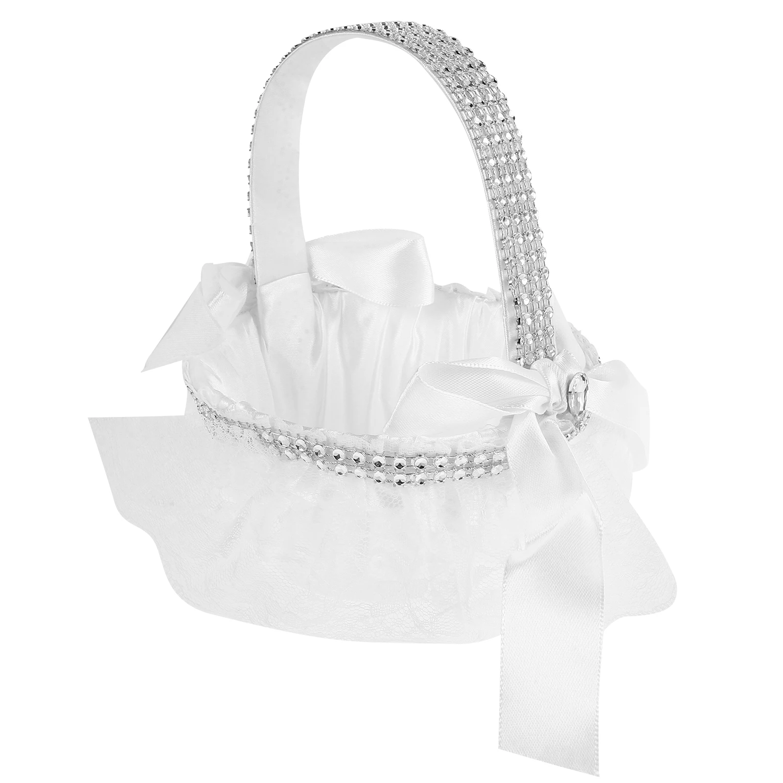 

Charming Flower Girl Basket For Wedding Ceremony Lightweight Fabric Design Wedding Keepsake Box Perfect For Any Celebration