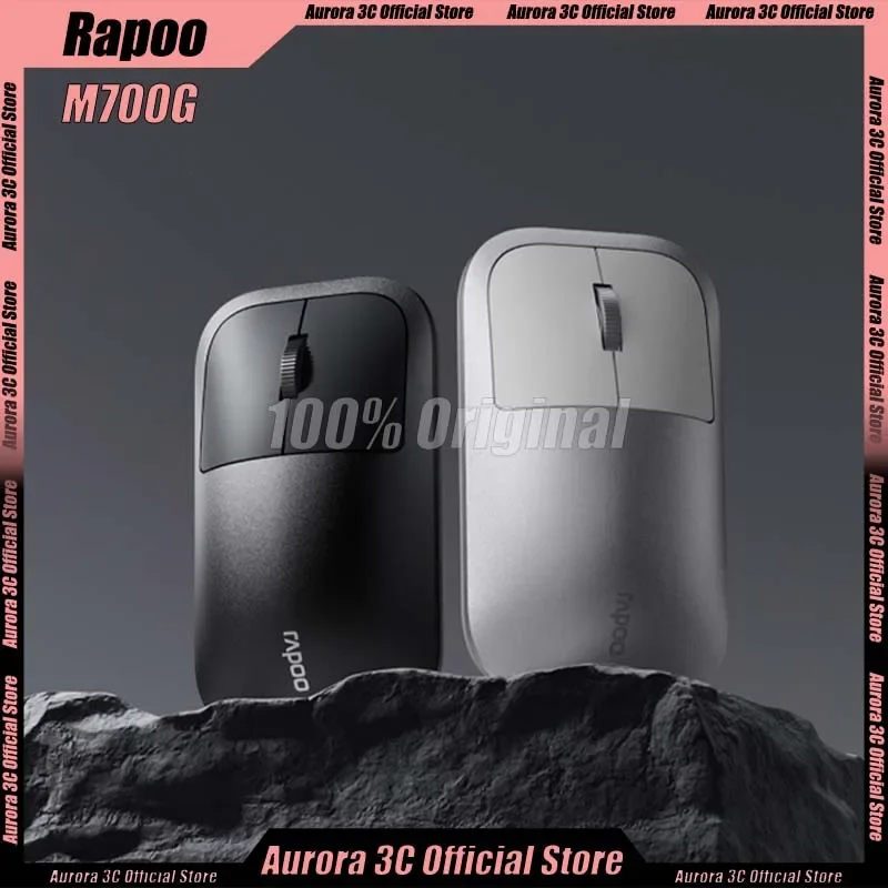 

Rapoo M700G Office Mouse Bluetooth 2.4g Wireless Long Battery Life Lightweight Mouse Esports Mice Office For Windows/Mac Os Gift