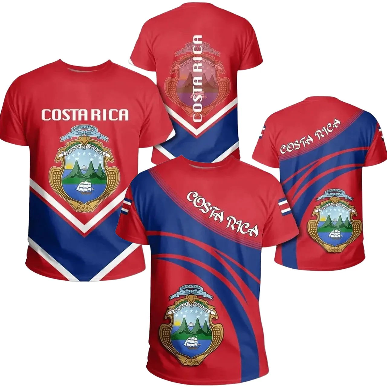 

Новая мужская/женская быстросохнущая дышащая футболка для тренировок на мотоцикле Costa Rican с принтом, спортивная повседневная футболка для бега, фитнеса и улицы