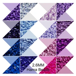 2.6mm Mini Beads 1000PCS Purple Colors Pixel Art Fuse Beads for Kids Gift Hama Beads Diy Puzzles Iron Beads