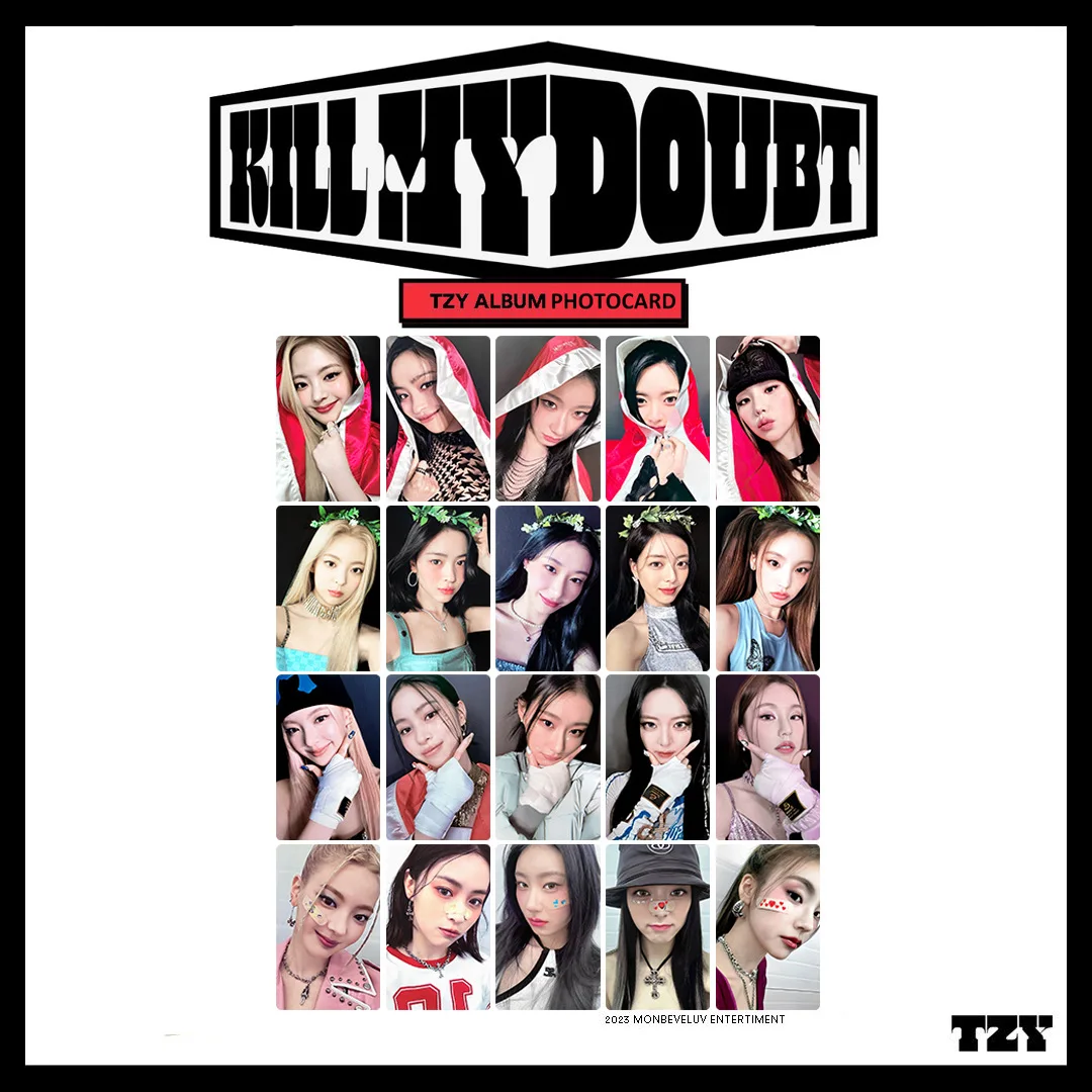 5Pcs/Set Idol Girl ITZY New Album Kill My Doubt  HD Printd Photocards Lomo Cards Yeji Lia Ryujin Fans Gifts Collection