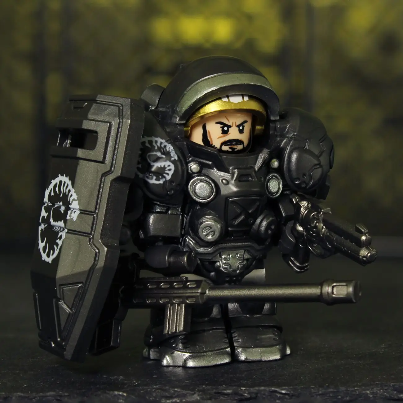 الأكثر مبيعا ثبت! StarCraft Heavy Armor Marine - مجسم صغير للتجميع الكامل، يجب اقتناؤه لبناء Wild Star MOC #4