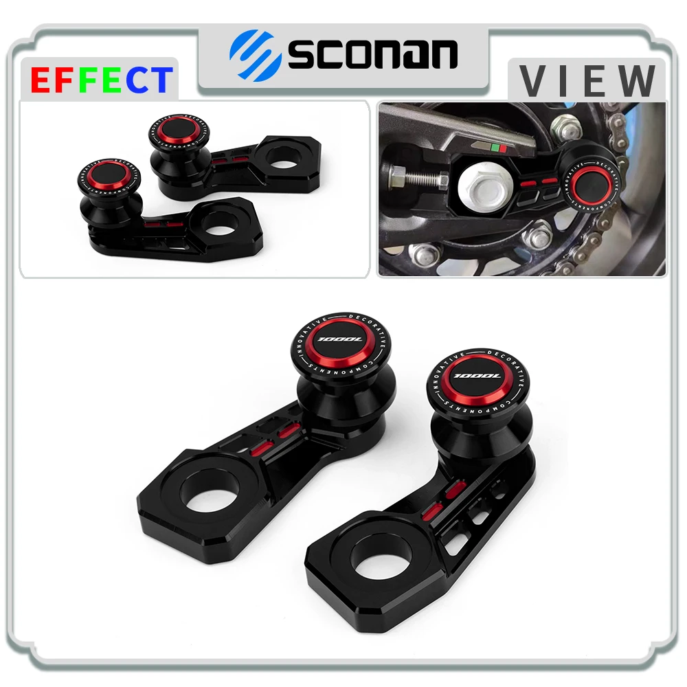 

For CRF1000L AfricaTwin 2016 - 2023 Rear Wheel Axle Extension Slider Block Swingarm Spools Stand Screws Motorcycle Accessories