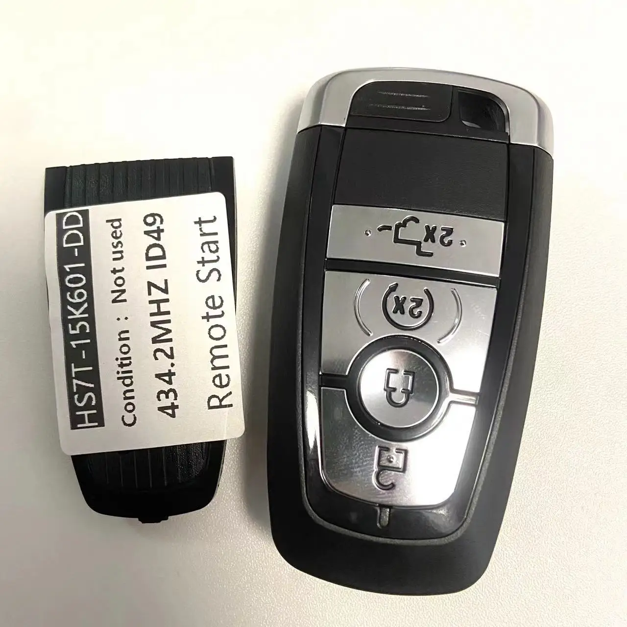 BaoJiangDd car key Fit for Raptor Mach-E Everest Ranger wildtrak T9 Upgrade Remote Start Control Car Key 434.2MHZ HS7T-15K601-DD