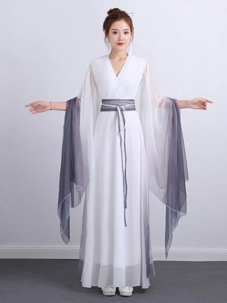 

Costume Female Adult Gradient Elegant Dance Costume Chinese Style Folk Music Classical Dance Performance Costume