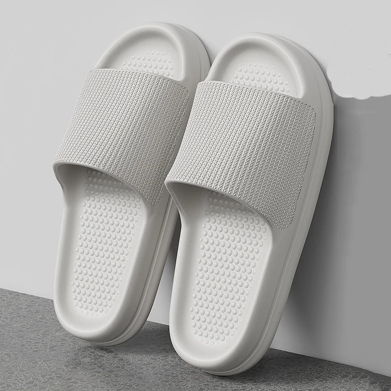 

Мужские домашние тапочки Eva с толстой подошвой, летние нескользящие пляжные шлепанцы на платформе, легкие и удобные для дома и ванной, модель 2026 года