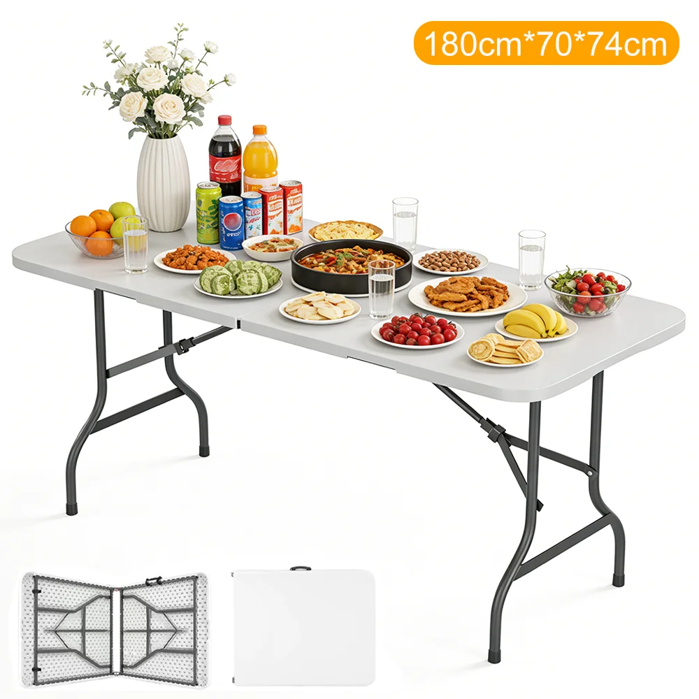 Mesa de Jardín Plegable de 180
