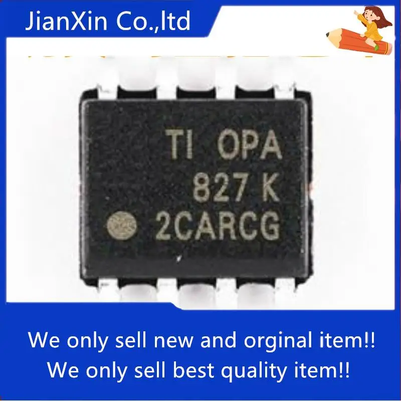 

10pcs orginal new Amplifier OPA827AIDR OPA827AID OPA827 SOP-8