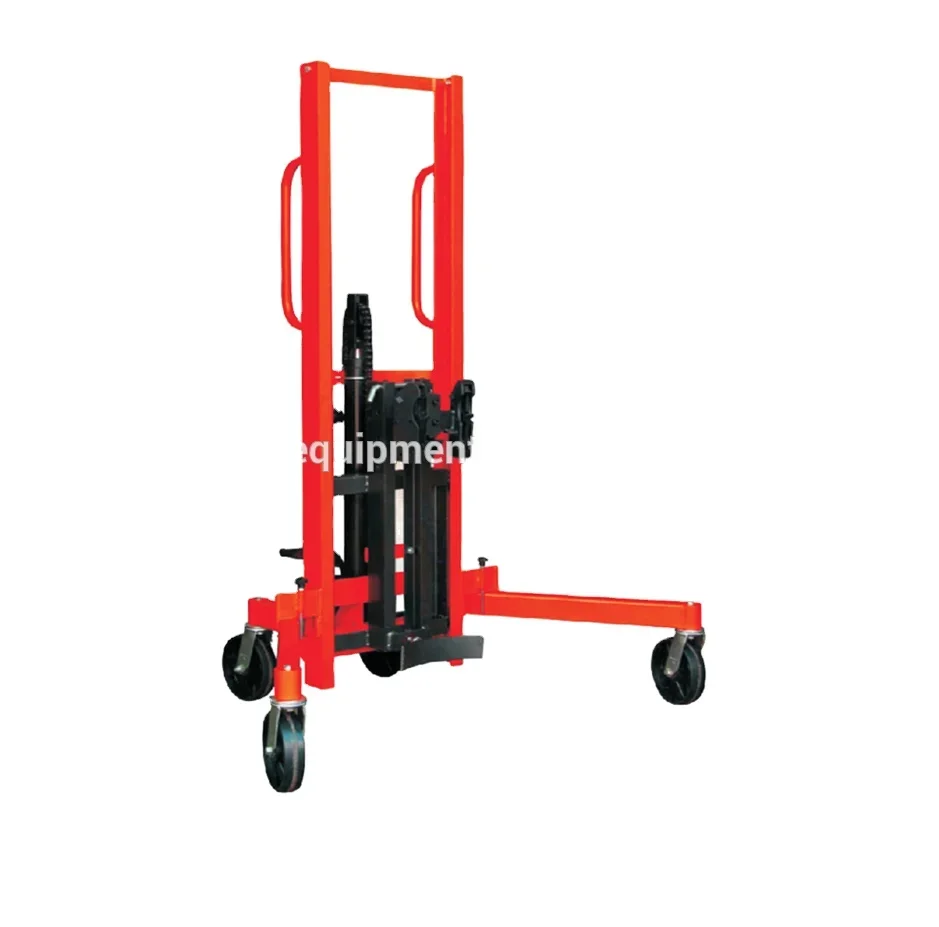 

400kg mini lifter hand lifting equipment hydraulic manual drum stacker