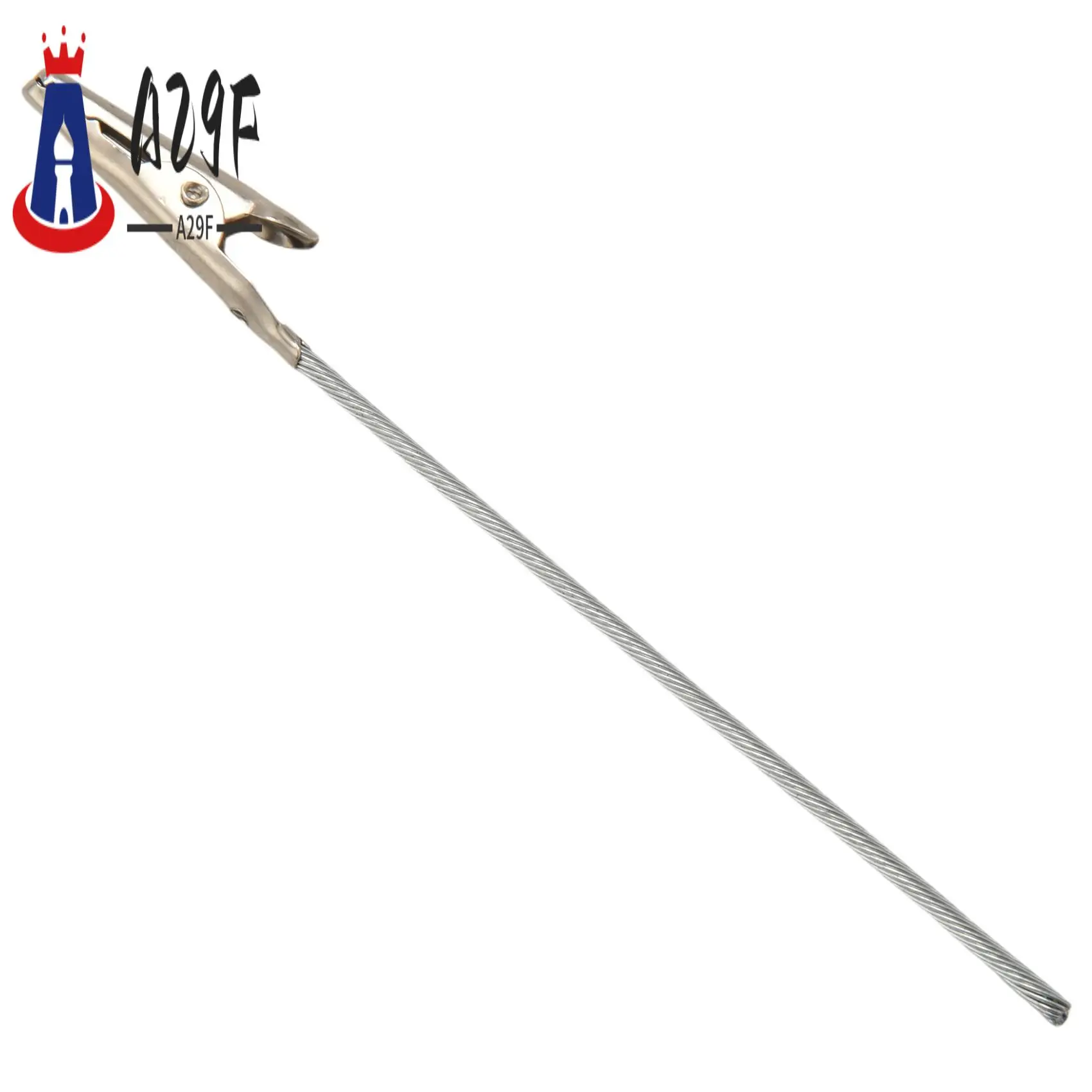 

A29F-10 X Crocodile Metal Clips With Wire Stalk Alligator Clamps For Memo Note Card Holders