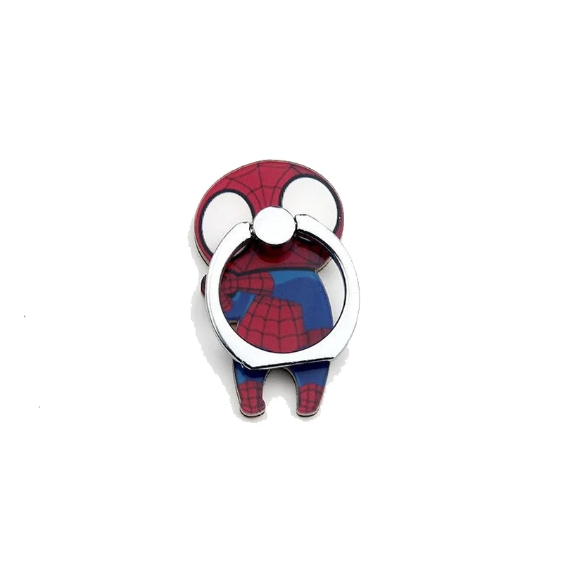 Disney Mickey Minnie 360 Draaibaar Vinger Ring Mobiele Telefoon Houder Stand Anime Spiderman Stitch Phone Terug Sticker Pad Beugel