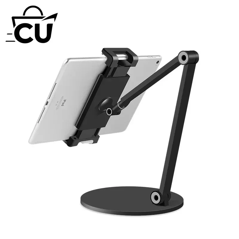 Aluminum Tablet and Phone Desktop Stand Universal Foldable Rotating Holder for Mobile and iPad
