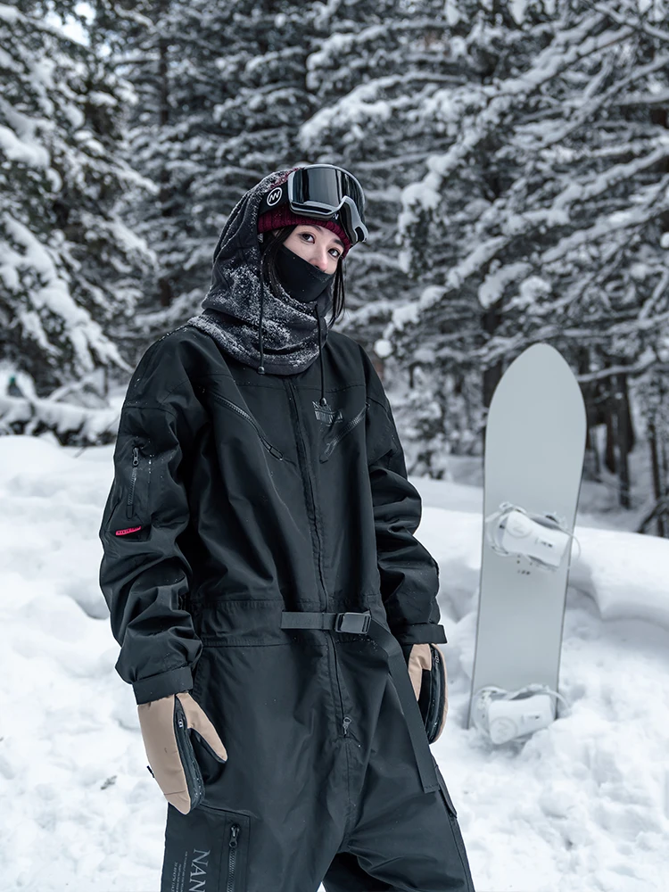 LMM بدلة تزلج شتوية فضفاضة مفردة ومزدوجة جديدة مقاومة للماء سميكة