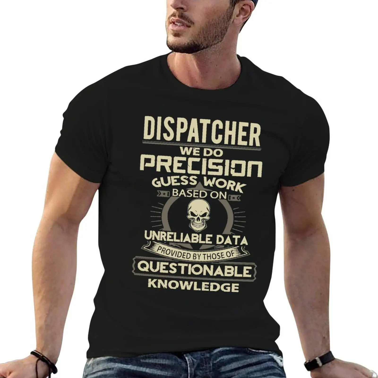 Dispatcher knowledge stickers T-Shirt man t shirts for men casual man t shirt summer t shirt personalised T-shirt