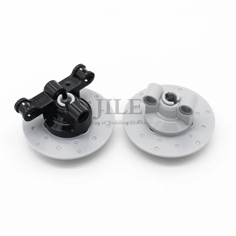 

Moc Technology Steering Axle with 2 Pin Holes Wheel Hub 3 Pin Holes Round Building Blocks Bricks Compatible 11950 35189 23801