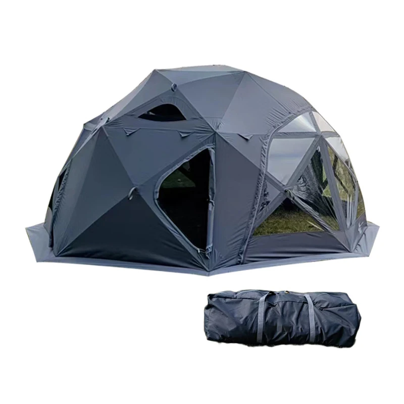 Новая палатка с ватным шариком и большим окном, удобная в переноске, теплая палатка для рыбалки для зимнего семейного кемпинга, можно вместить 8 человек