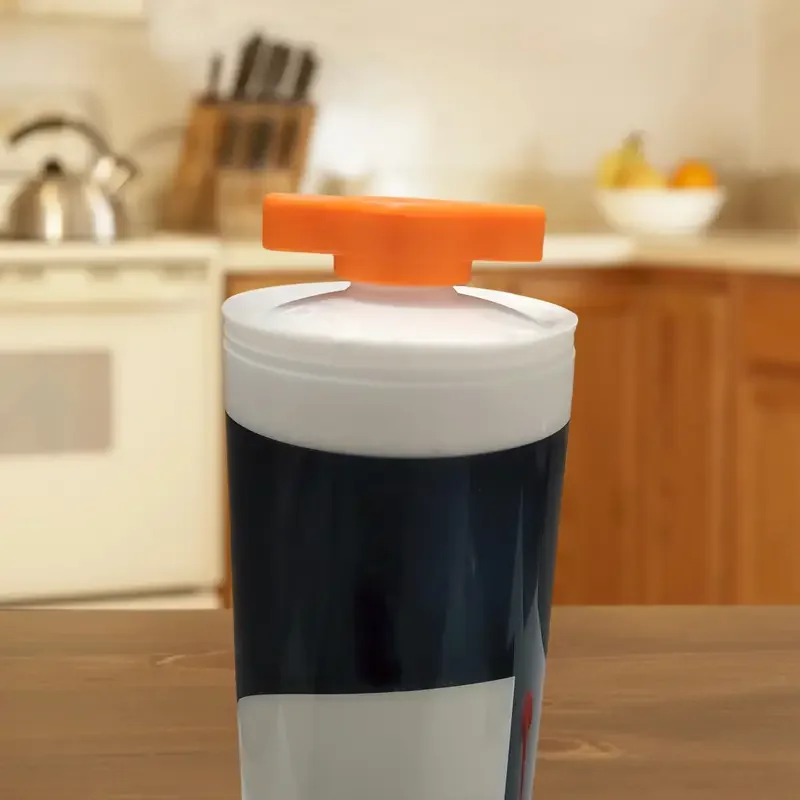 3 قطع من أغطية غراء الزجاج البرتقالي - أغطية إغلاق بلاستيكية متينة لزجاجات الغراء القياسية وأدوات الديكور المحمولة #3