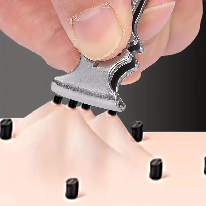 1 قطعة مشبك إصلاح شقة الفولاذ المقاوم للصدأ الحاجب الملقط نام إزالة الشعر نتف الحواجب اللحى أداة