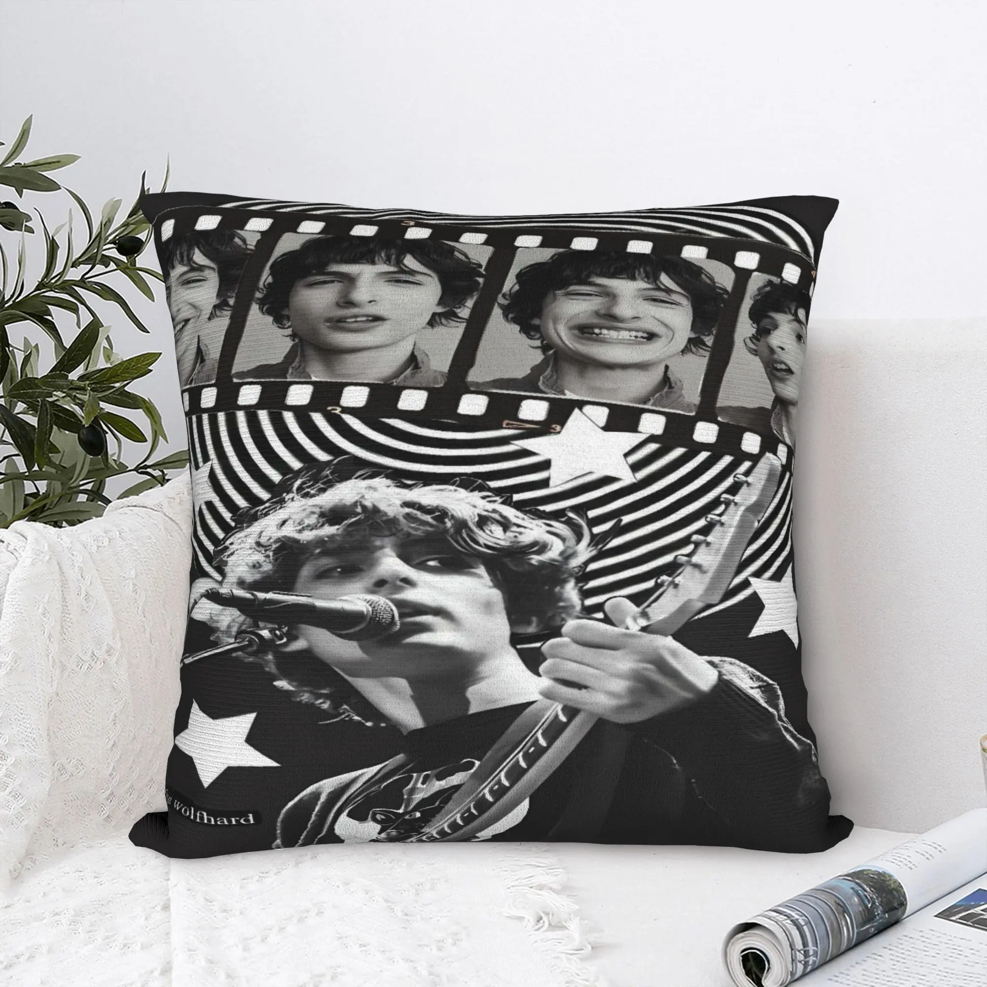 Finn Wolfhard Pillow Cover  Fashion Pillow Case For Wedding Party Home Decor Cushion Cover Soft Graphic Pillowcases Gift