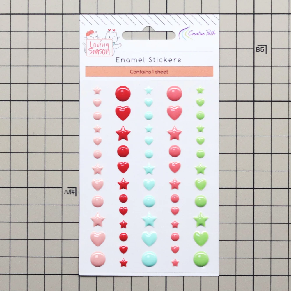 Creative Path 10-teiliges „Loving-Season“ Scrapbooking-Journaling-Set mit Dekorationspapier, Stanzformen, Aufkleberbögen und DIY-Bastelset – Detail 8