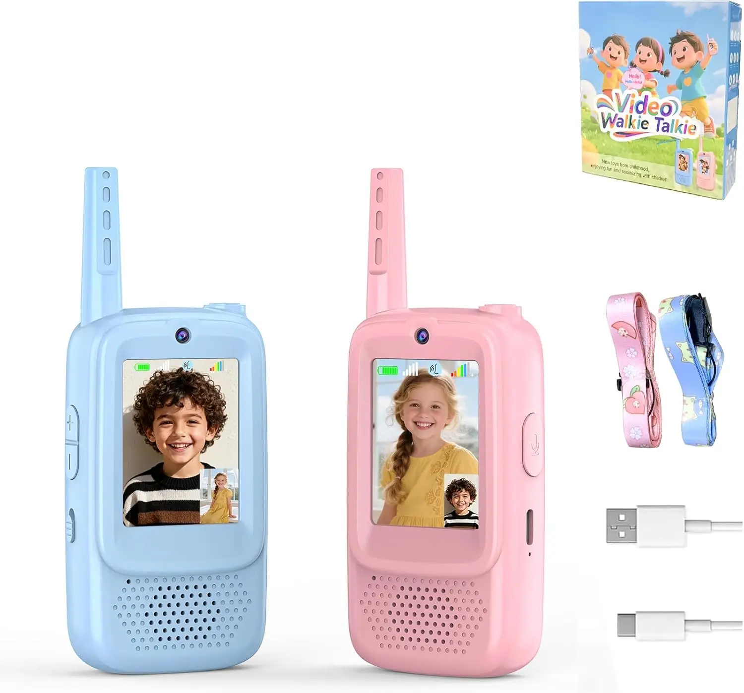 

Дальнобойные перезаряжаемые рации с ЖК-экраном и наушниками, идеально подходят для активного отдыха и кемпинга