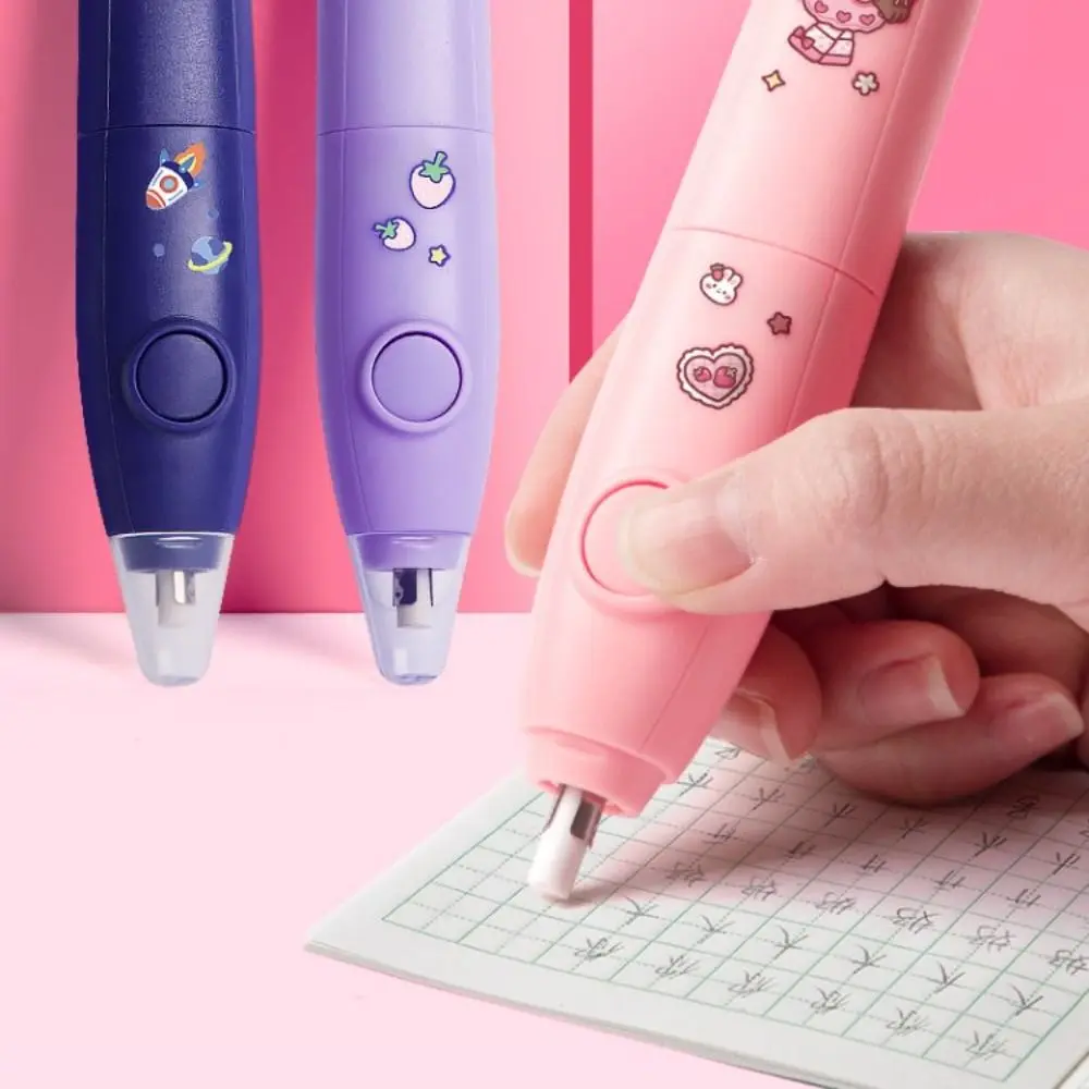 Core Replacement Electric Eraser with Refills Labor-saving Less Rubber Debris Automatic Eraser Traceless Leave No Mark