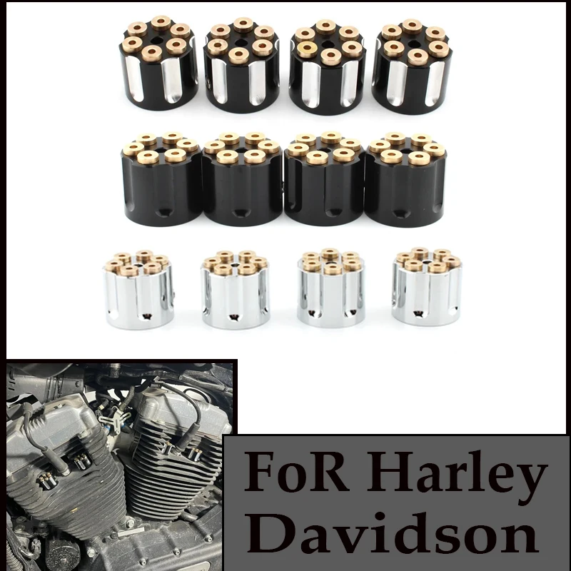 

Для Harley Twin Cam Big Twin EVO Sportster все модели 4 шт./компл. свеча зажигания винт гайка головка болт комплект крышка топпера двигателя