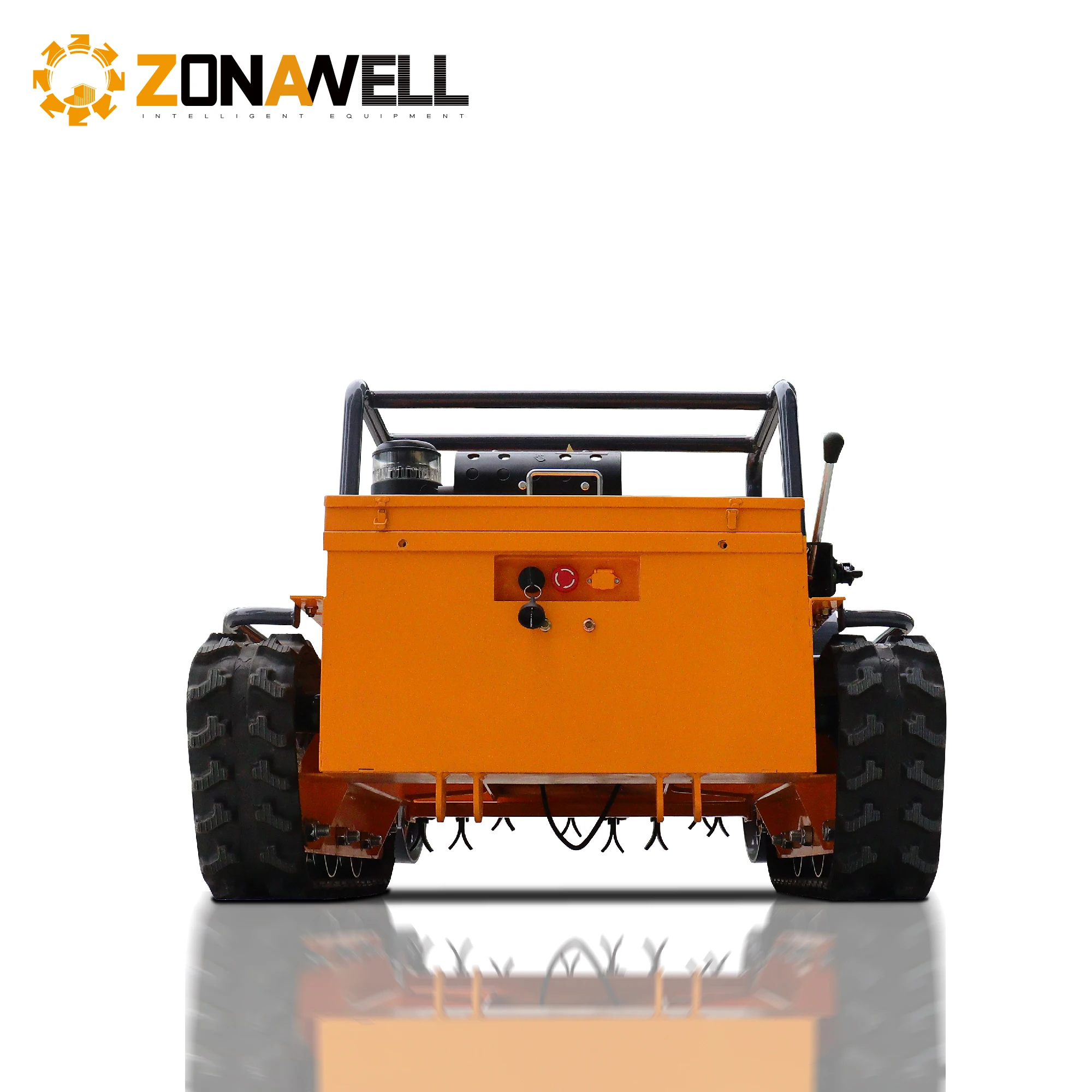 500mm 800mm 1000mm 1200mm CE EPA Diesel Engine All Terrain Agriculture Rubber Remote Control Robot Flail Lawn Mower