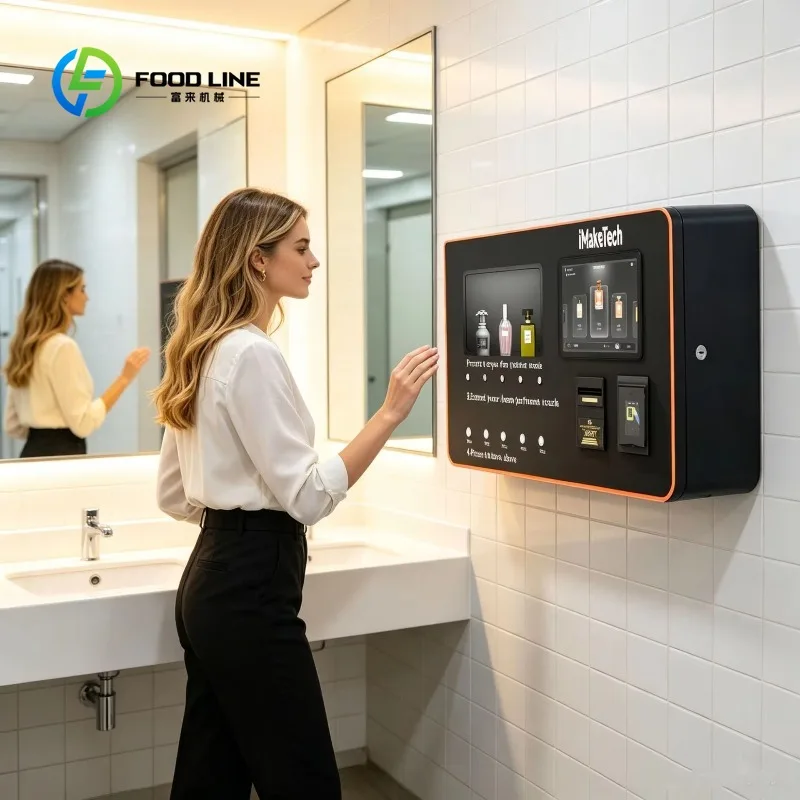 Self-service Perfume Spray Vending Machine with QR Code Scanning Atomization Function for Cross-border Sales in Malls