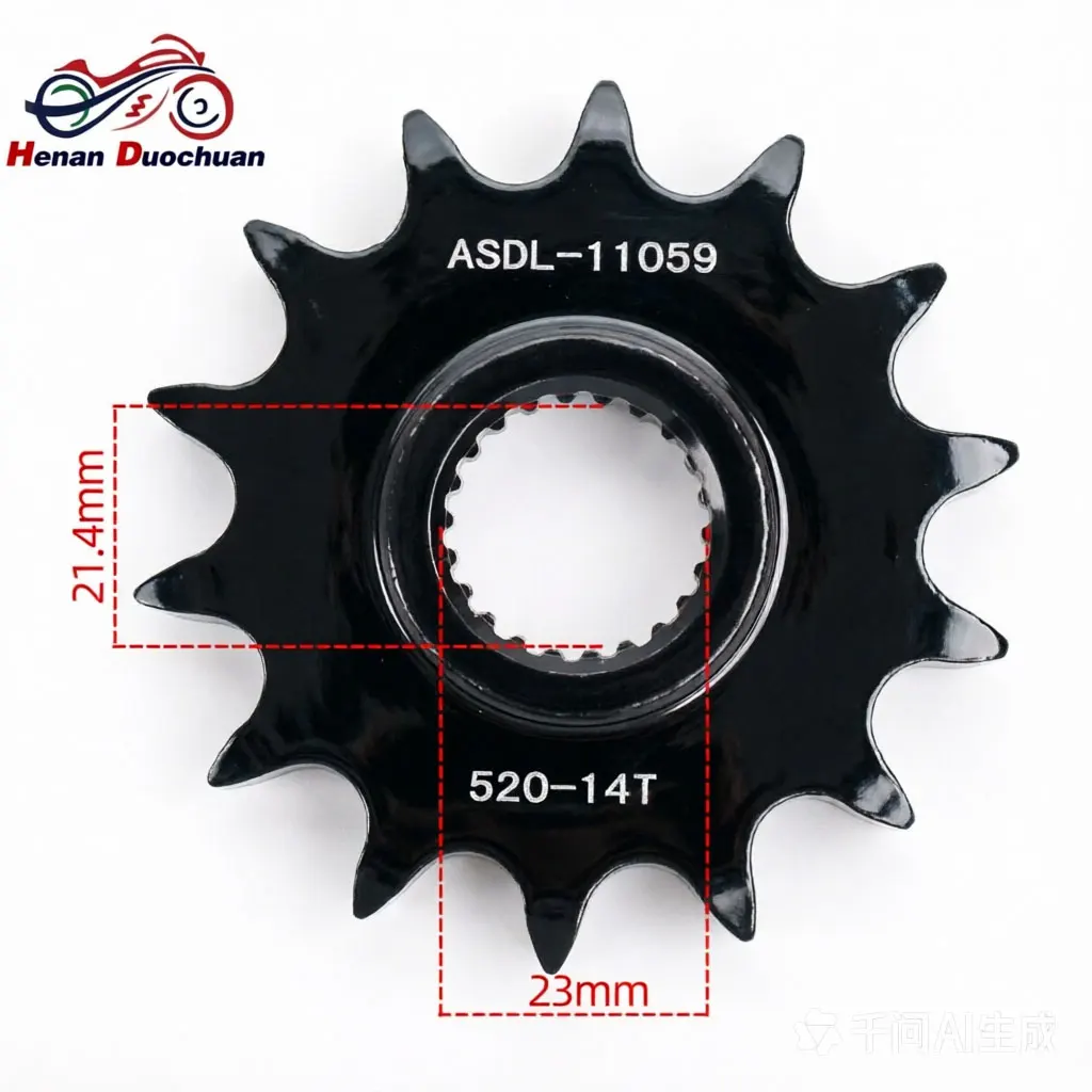 Front Sprocket 520 14T for Yamaha YFM250 Raptor 2008-2013 ATV Counter Shaft Gear 45# Steel Transmission Parts YFM250R