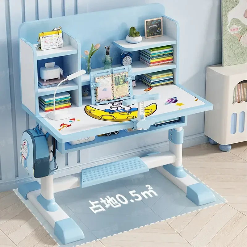 Children's Study Desk Home Desk Elementary School Student Desk and Chair Set Homework School