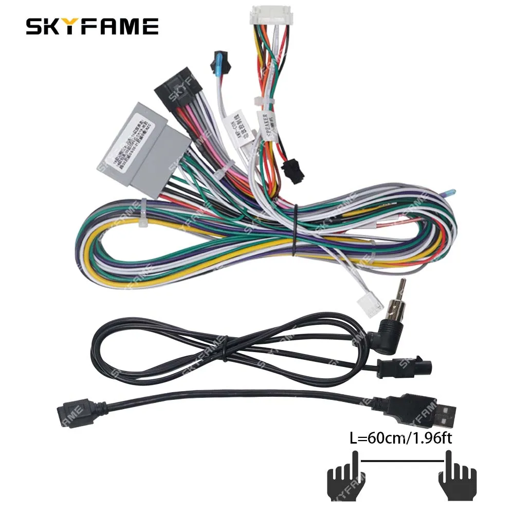 SKYFAME adaptor Harness kabel 16pin mobil dekoder kotak Canbus untuk Chevrolet Malibu XL Buick Regal Opel Karl VinFast Fadil Equinox