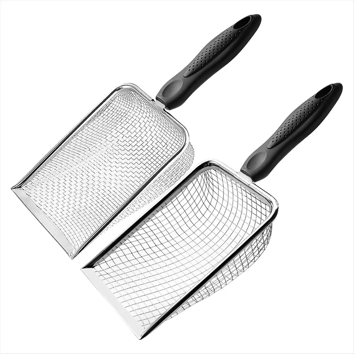 A20I Soil Sifter for Gardening Pack of 2, Dirt Sifter Compost Sifter with Handle,2 Garden Sifters for Soil with 3.8/5mm Mesh