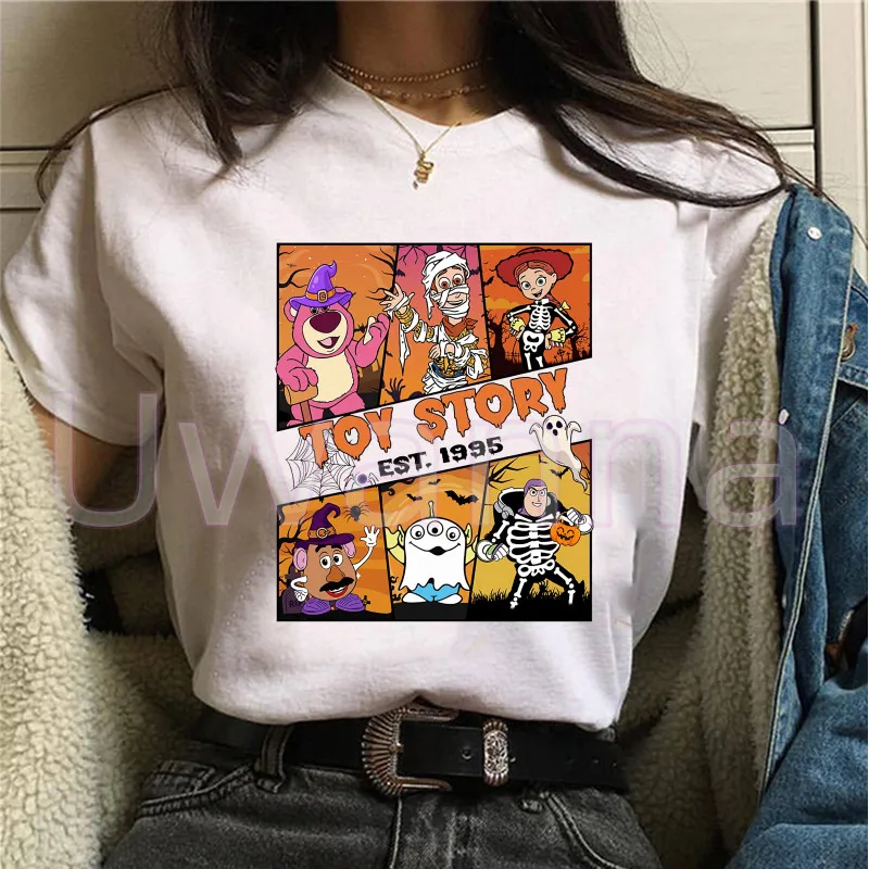 Funny Toy Story Halloween T Shirt Women Fashion T-shirt Girls Kawaii Streetwear Graphic Tshirts Aesthetic Clothes Female tops