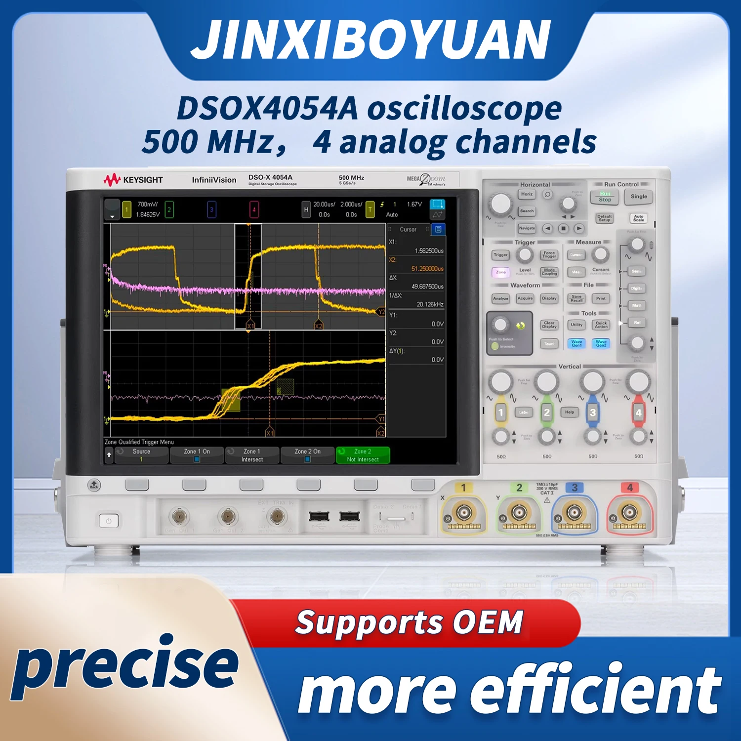 DSOX4054A Portable Oscilloscope 500 MHz 4 Analog Channels