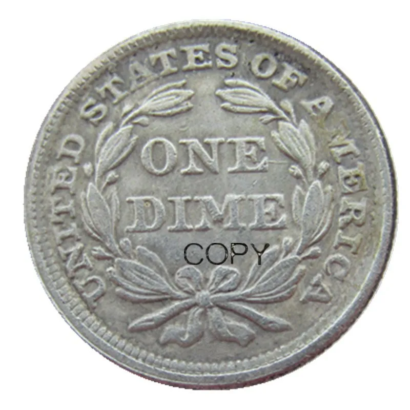 US 1848 P/S Liberty Seated Dime Silver Plated Copy Coin