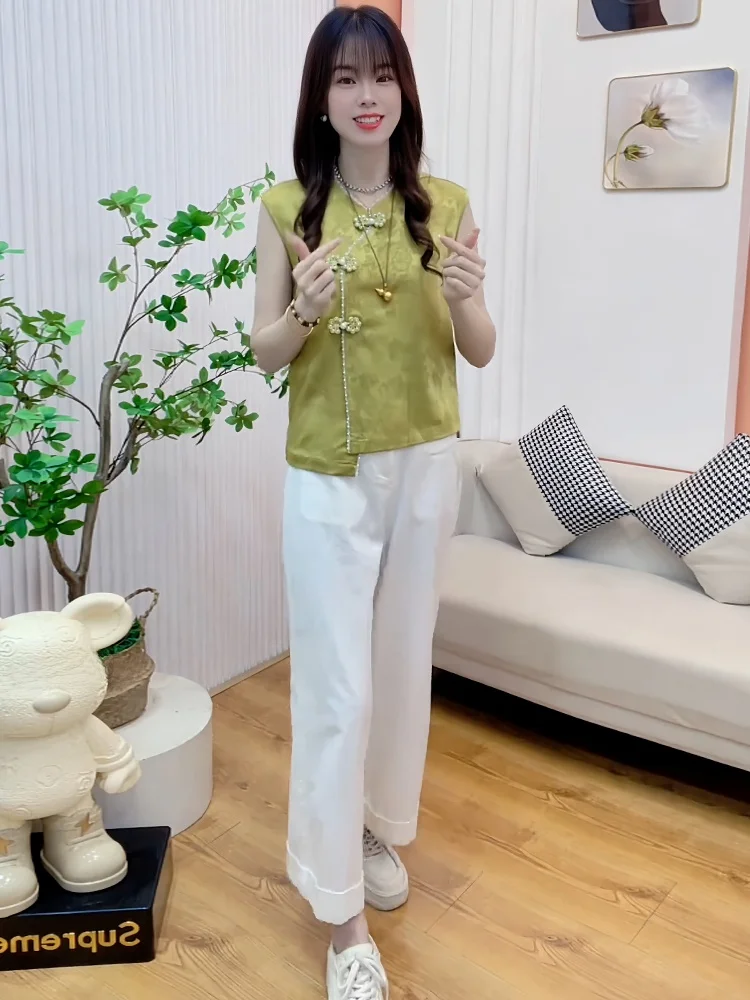 

Faionable Button-Up Svel irt for Women Beautiful Design Breathable Comfortable Korean Sle round Ne Casual Top