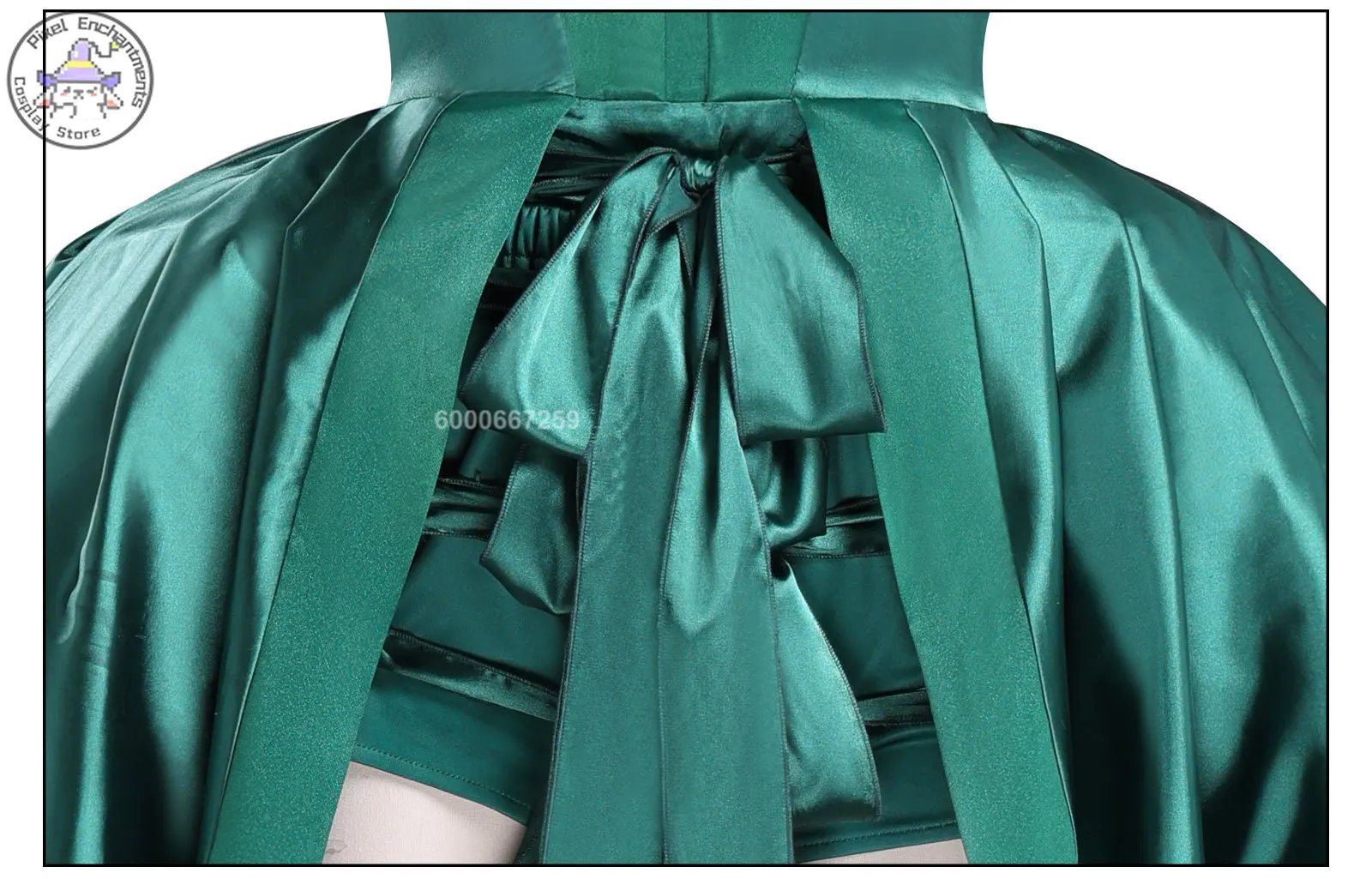 Beliebtes Film-Cosplay-Kostüm, Anime Agnes, Rollenspiel, grünes Abendkleid, komplettes Set für Frauen, Comic Con, Halloween-Party-Anzüge