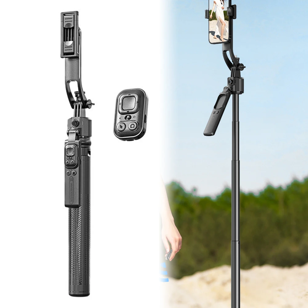 Mobile Selfie Pole Intelligent Auto Face Tracking Anti Shake Gimbal Tripod With 360 Rotation For Live Streaming Tripod Parts