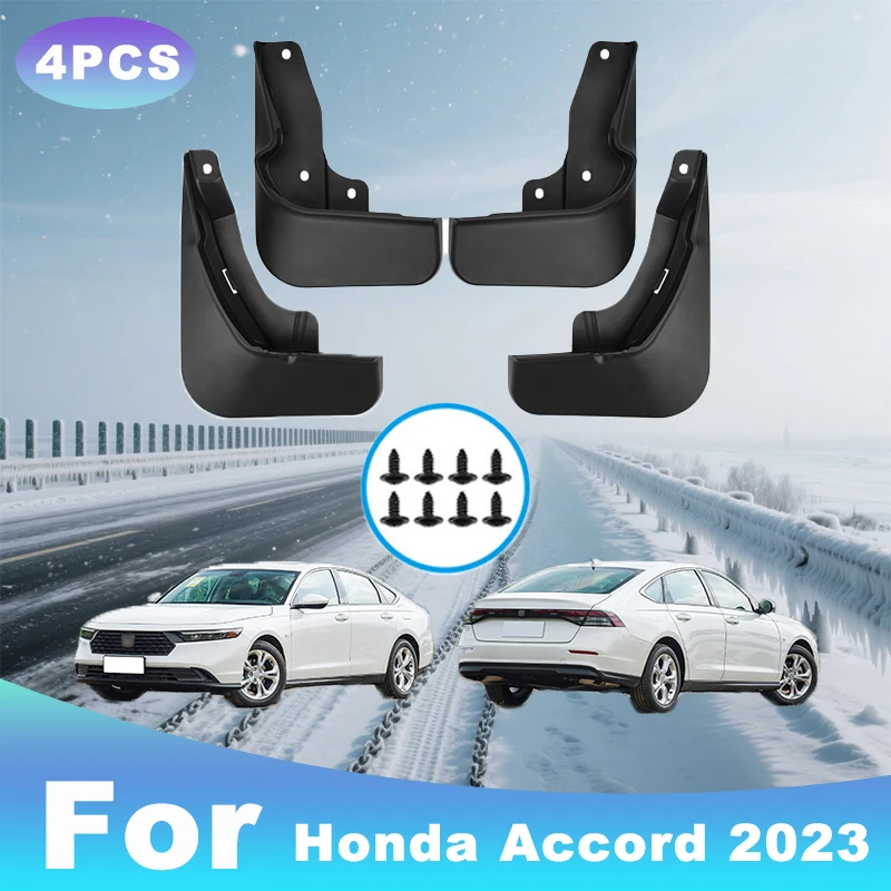 

For Honda Accord 2023 Automotive Tire Mudguard Waterproof Prevent Mud Splashing Car Mud Flaps Fender Trim 4pcs Accessories