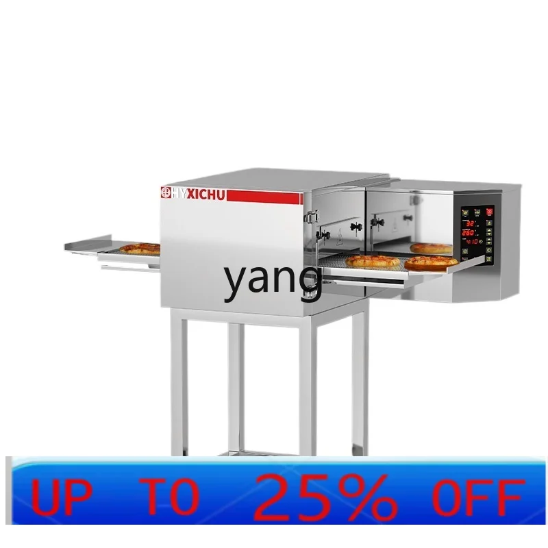 YJQ Commercial Chinese Hamburger Roast Chicken Electric Oven Gas Chain Oven